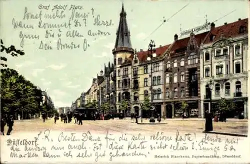 Ak Düsseldorf am Rhein, Graf Adolf Platz
