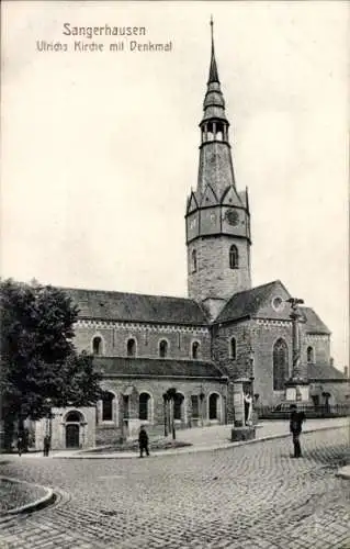 Ak Sangerhausen am Südharz, Ulrichs Kirche, Denkmal