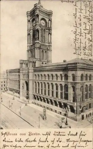 Ak Berlin Mitte, Rathaus, Straße