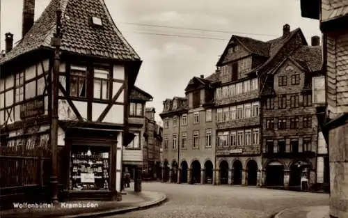 Ak Wolfenbüttel in Niedersachsen, Krambuden, Frisör Erich Kramer