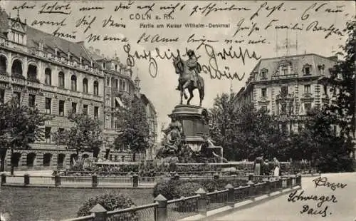 Ak Köln am Rhein, Kaiser Wilhelm Denkmal