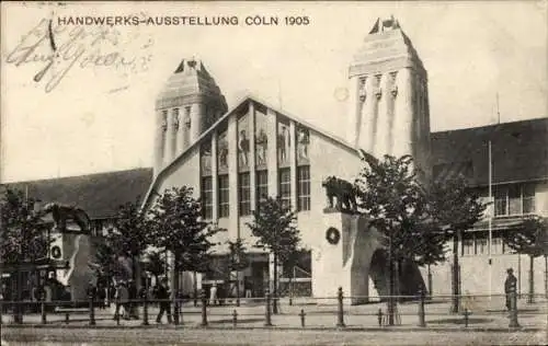 Ak Köln, Handwerksausstellung 1905, Messehalle