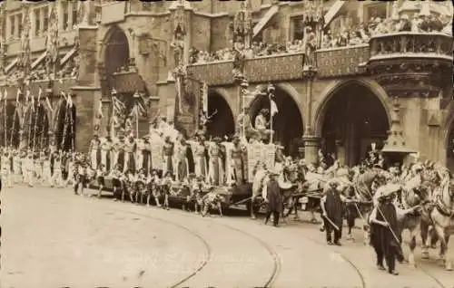 Foto Ak München, 16. Deutsches Bundesschießen 1927, Festzug