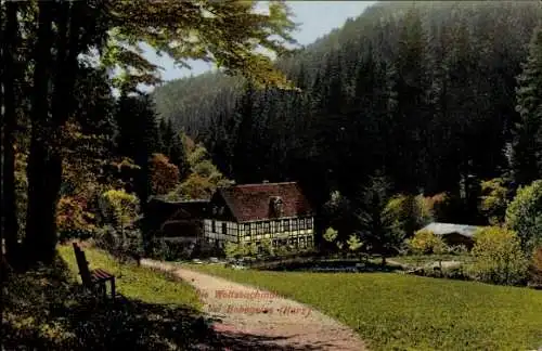Ak Braunlage im Oberharz, Wolfsbachmühle