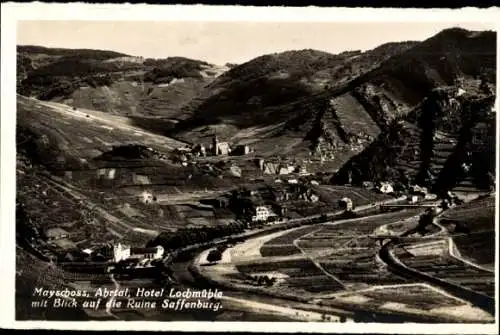 Ak Mayschoß an der Ahr, Hotel Lochmühle, Ruine Saffenburg