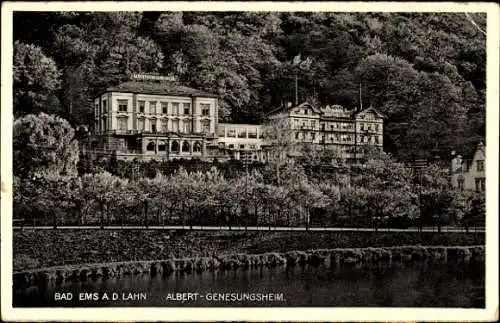 Ak Bad Ems an der Lahn, Albert-Genesungsheim