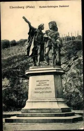Ak Bad Münster am Stein Ebernburg, Hutten-Sickingen-Denkmal