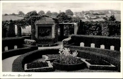Ak Bad Cleve Kleve am Niederrhein, Ehrenfriedhof