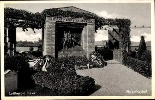 Ak Kleve am Niederrhein, Ehrenfriedhof