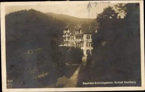 Ak Hornberg im Schwarzwald, Schloss Hornberg, Beamten-Erholungsheim