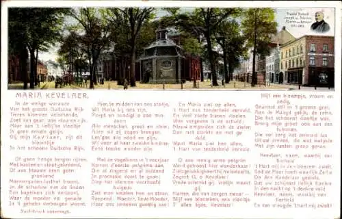 Ak Kevelaer am Niederrhein, Kapelle am Kapellenplatz, Gedicht Maria Kevelaer