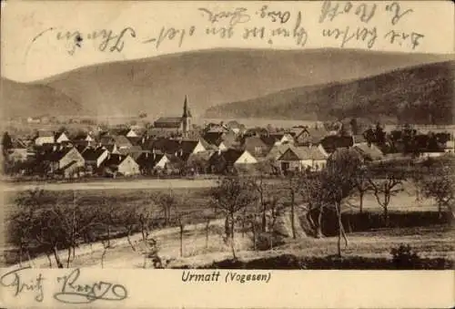 Ak Urmatt Elsass Bas Rhin, Gesamtansicht