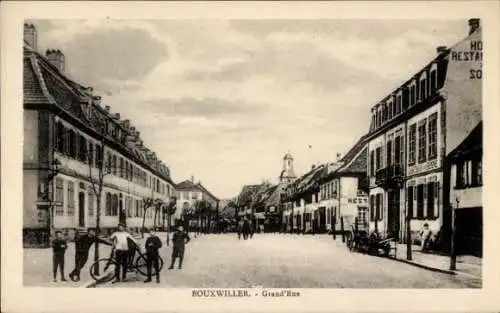 Ak Bouxwiller Buchsweiler Alsace Bas Rhin, Grande Rue