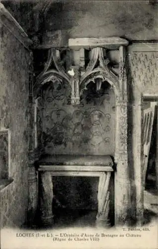 Ak Loches Indre-et-Loire, Oratoire d'Anne de Bretagne au Chateau