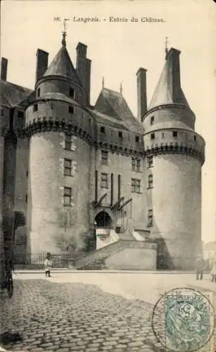 Ak Langeais Indre et Loire, Entree du Chateau