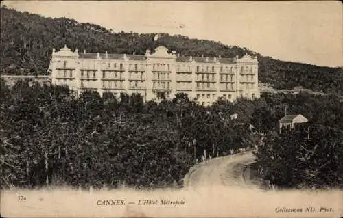 Ak Cannes Alpes Maritimes, Hotel Metropole