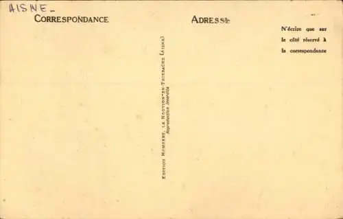 Ak Le Nouvion en Thiérache Aisne, La Croix des Veneurs