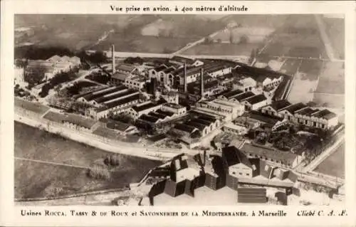 Ak Marseille Fabriken Bouches du Rhône, Rocca, Tassy und de Roux