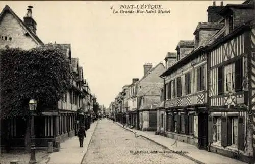 Ak Pont L’Évêque Oise, Grande Rue Saint Michel