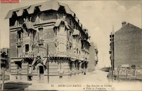 Ak Mers les Bains Somme, Rue Boucher de Perthes, Villa la Francaise