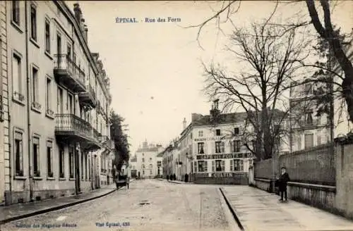 Ak Épinal Lorraine Vosges, Rue des Forts