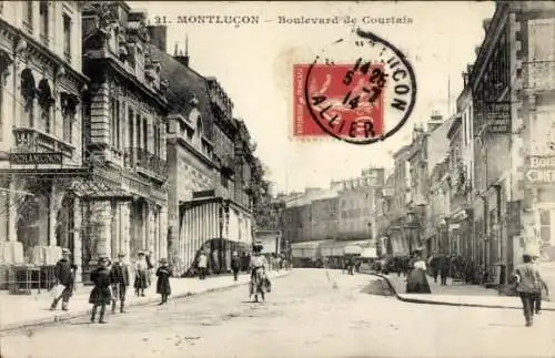 Ak Montluçon Allier, Boulevard de Courtais