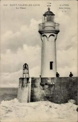 Ak Saint Valery en Caux Seine Maritime, Leuchtturm