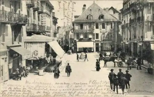 Ak Aix les Bains Savoie, Place Carnot