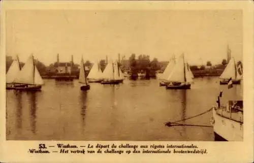 Ak Wintam Bornem Flandern Antwerpen, Le depart du challenge aux regates internationales