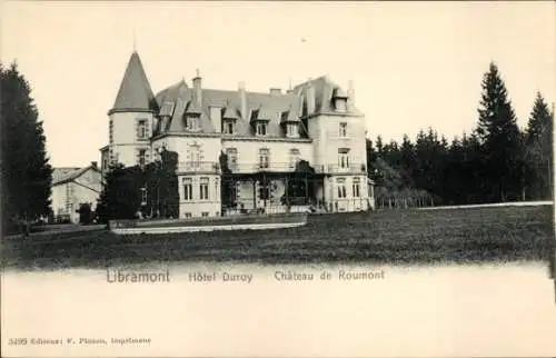 Ak Libramont Wallonien Luxemburg, Hotel Duroy, Chateau de Roumont