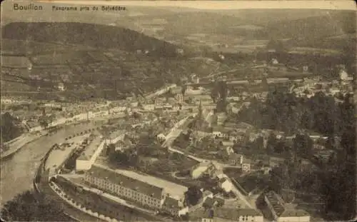 Ak Bouillon Wallonien Luxemburg, Panorama pris du Belvedere