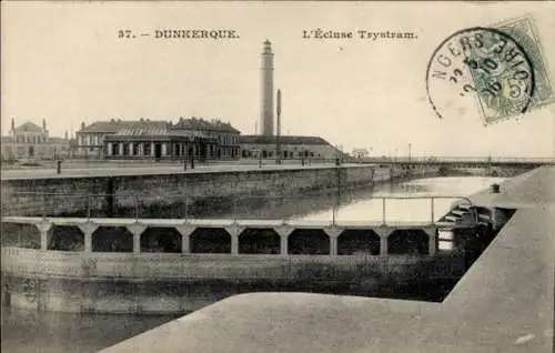 Ak Dunkerque Dünkirchen Nord, Schleuse Trystram