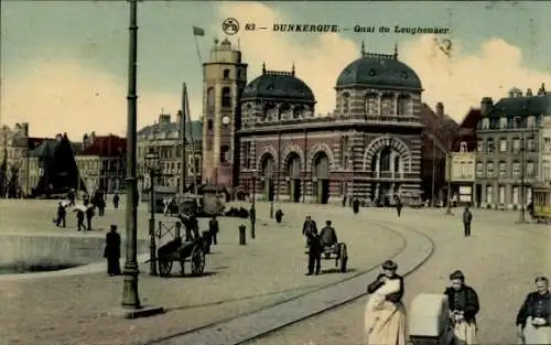 Ak Dunkerque Dünkirchen Nord, Quai du Leughenaer