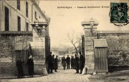 Ak Dunkerque Dünkirchen Nord, Kaserne Guilleminot, Eingang