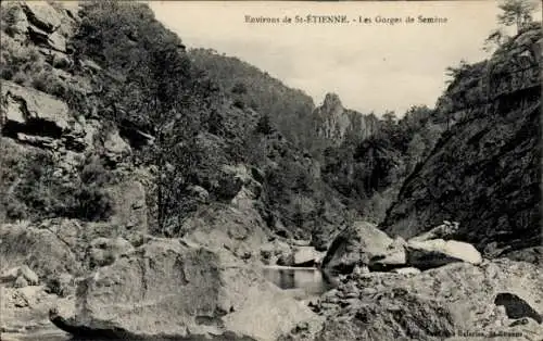 Ak Saint Etienne Loire, Les Gorges de Semene