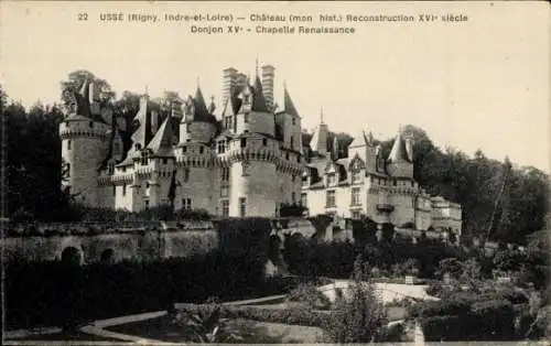 Ak Rigny Usse Indre et Loire, Schloss, Renaissance Kapelle