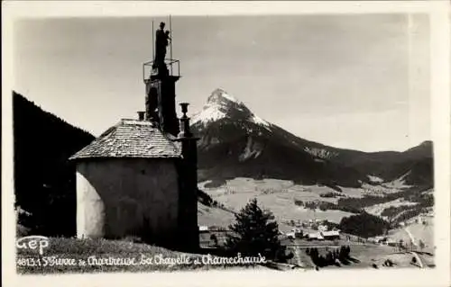 Ak Saint Pierre de Chartreuse Isère, Kapelle, Chamechaude