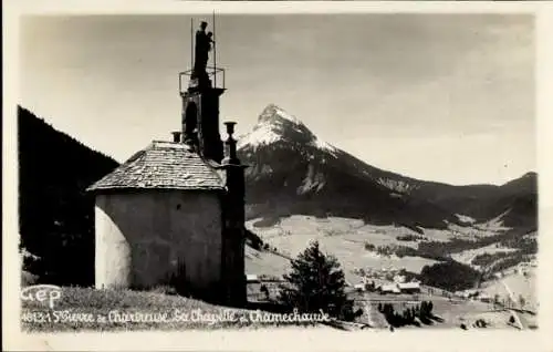 Ak Saint Pierre de Chartreuse Isère, Kapelle, Chamechaude