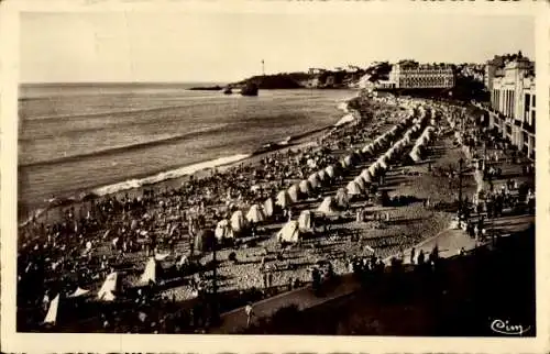 Ak Biarritz Pyrénées Atlantiques, Strand