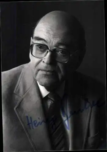 Ak Politiker Heinz, Portrait, Autogramm