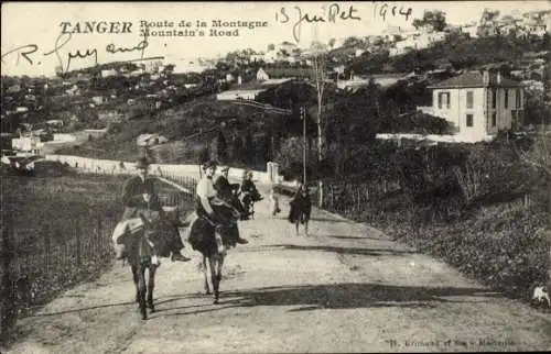 Ak Tanger, Marokko, Bergroute