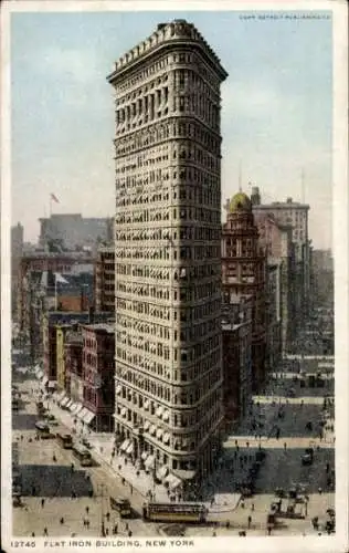 Ak New York City USA, Flat Iron Building