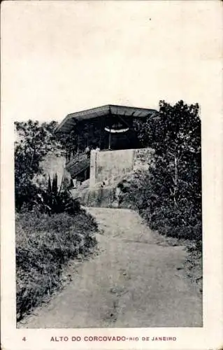 Ak Rio de Janeiro Brasilien, Alto do Corcovado