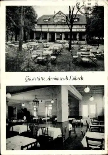 Ak Hansestadt Lübeck, Gaststätte Arnimsruh