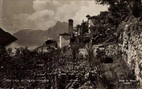 Ak Gandria Lago di Lugano Tessin Schweiz, Teilansicht