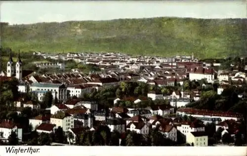 Ak Winterthur Kt. Zürich Schweiz, Gesamtansicht