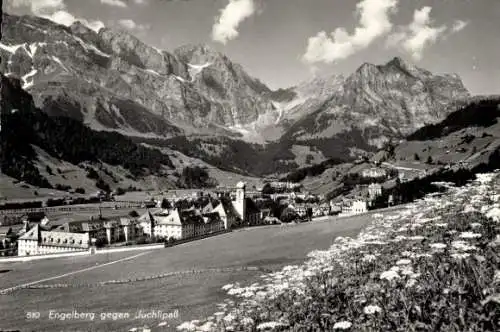 Ak Engelberg Kanton Obwalden Schweiz, Ort gegen Juchlipaß