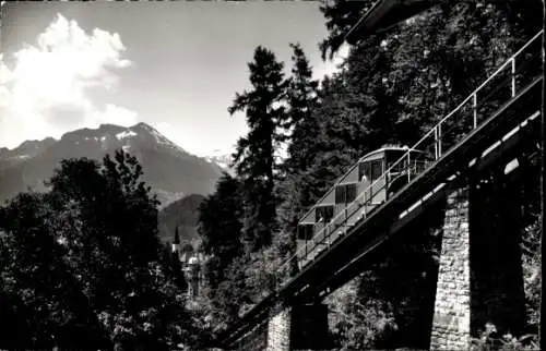 Ak Interlaken Kanton Bern Schweiz, Harderbahn