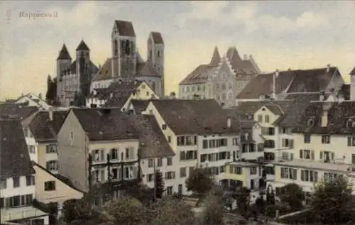 Ak Rapperswil Kanton Sankt Gallen, Teilansicht