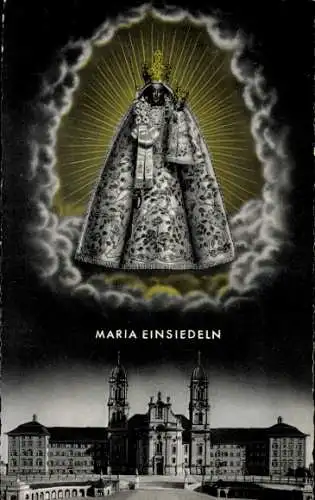 Ak Einsiedeln Kanton Schwyz Schweiz, Maria Einsiedeln, Heilige Madonna